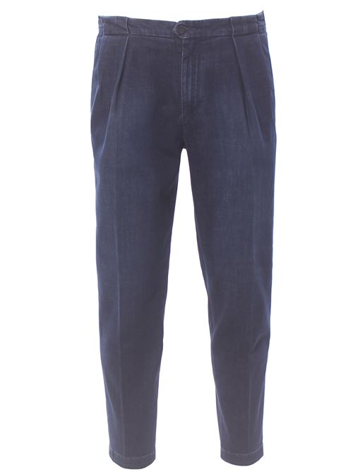 pantalone carrot in denim BRIGLIA | PORTOBELLOD-195 6111